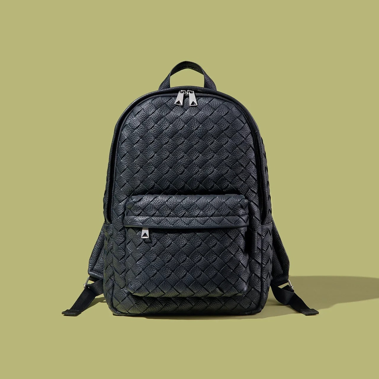 ボッテガヴェネタ　革バックパック　黒 ボッテガ・ヴェネタ(BOTTEGA VENETA) 中古 リュック・バック