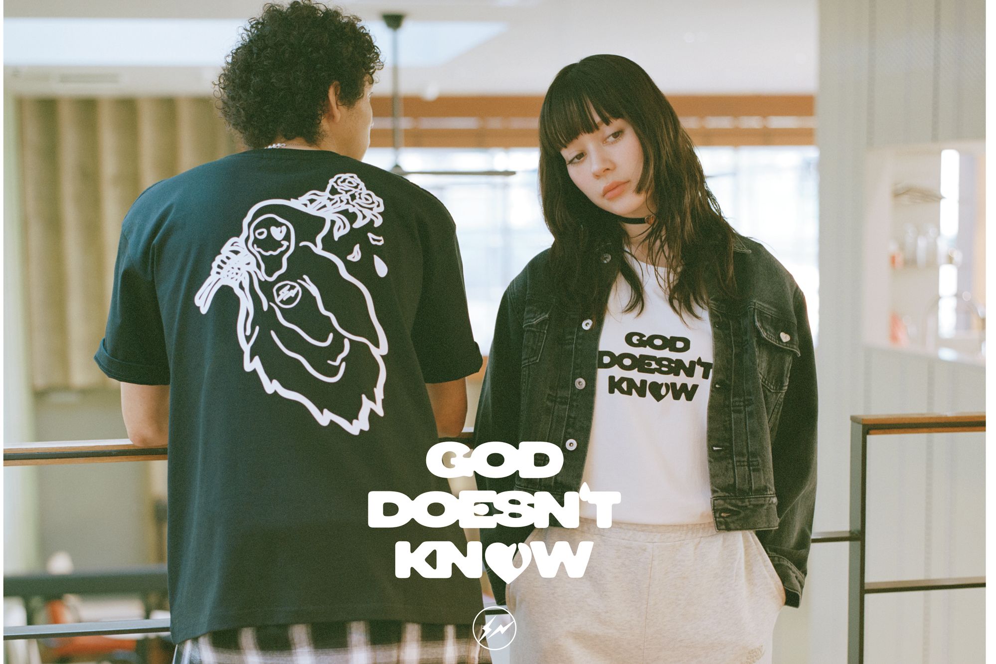 GOD ONLY KNOWS ANGEL グレー　Tシャツ ポップアップ限定 GOD ONLY KNOWS ANGEL Tシャツ グレー Sサイズ 岩田剛典 岩田剛