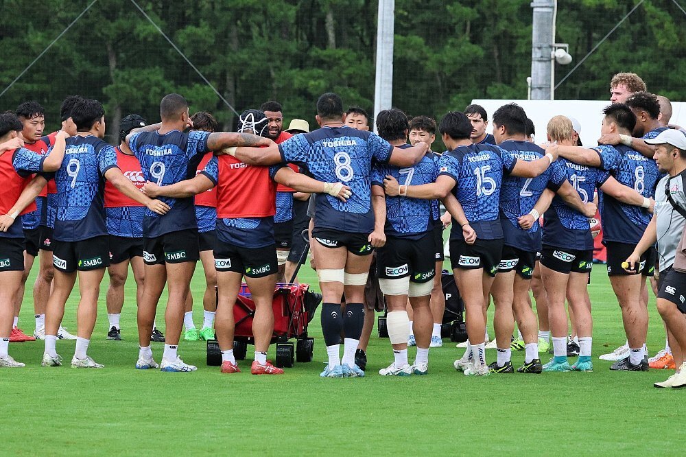 ラグビー日本代表、カナダ代表戦に向け宮崎で準備を進める