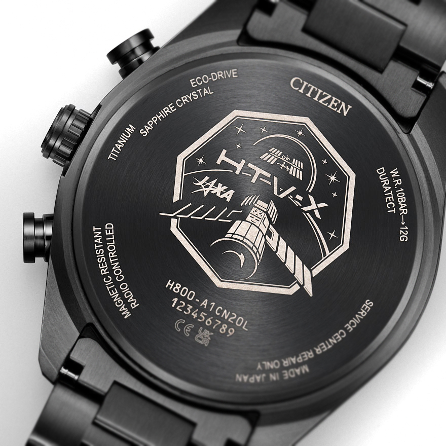 【美品】CITIZEN ブラック文字盤 ATESSA 電波ソーラー フルチタン 大人かっこいい【国産時計“シチズン アテッサ”】ブラック文字盤