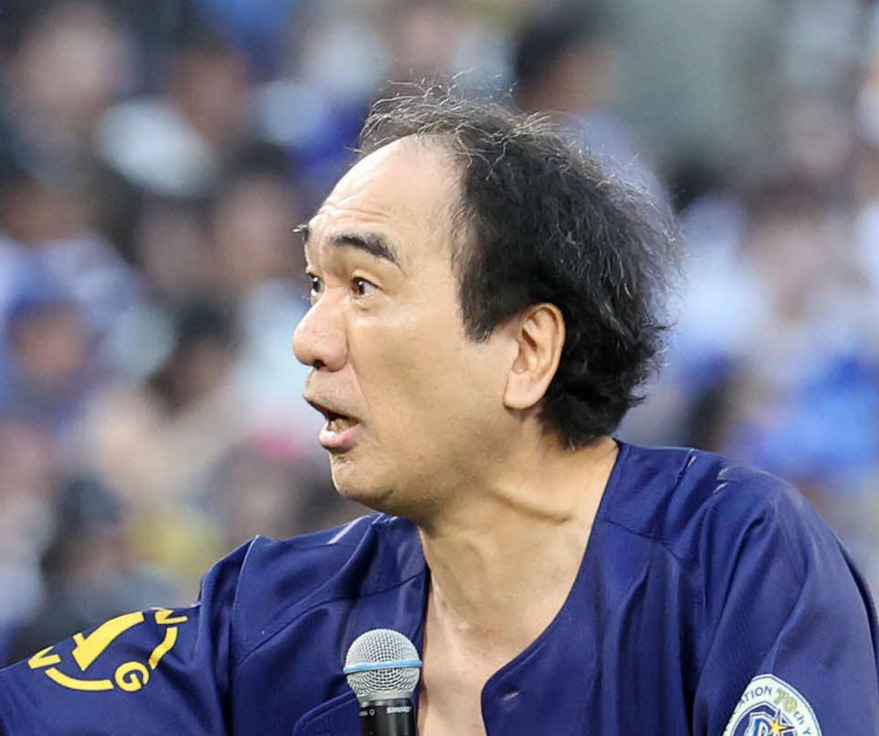 2024年8月に撮影されたお笑いタレントの江頭2:50氏
