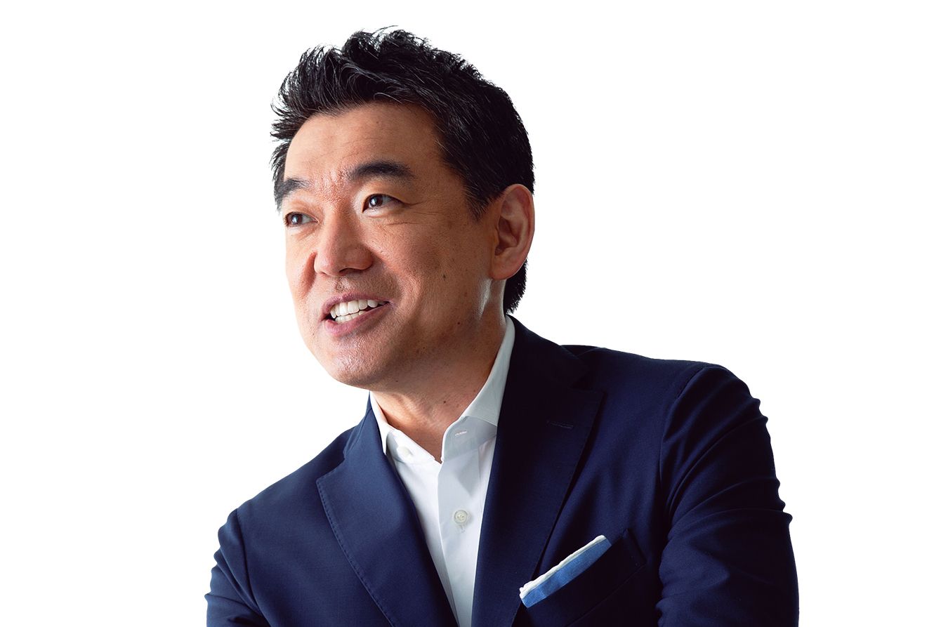 弁護士・元大阪市長の橋下徹氏が不倫報道問題について見解を述べる様子