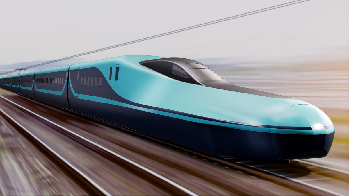 インド高速鉄道プロジェクトへの導入が期待されるJR東日本東北新幹線次期車両「E10系」のイメージ。