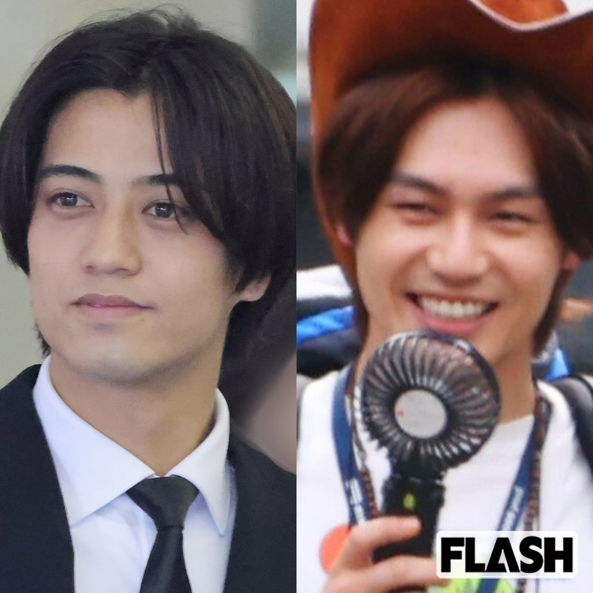 『24時間テレビ』出演が発表されたKing & Princeの髙橋海人（左）と、急遽代役を務めるTravis Japanの松田元太（右）。