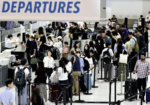 お盆期間中の日本人出国者数はコロナ禍前の７割弱…成田空港、円安や物価高が影響か