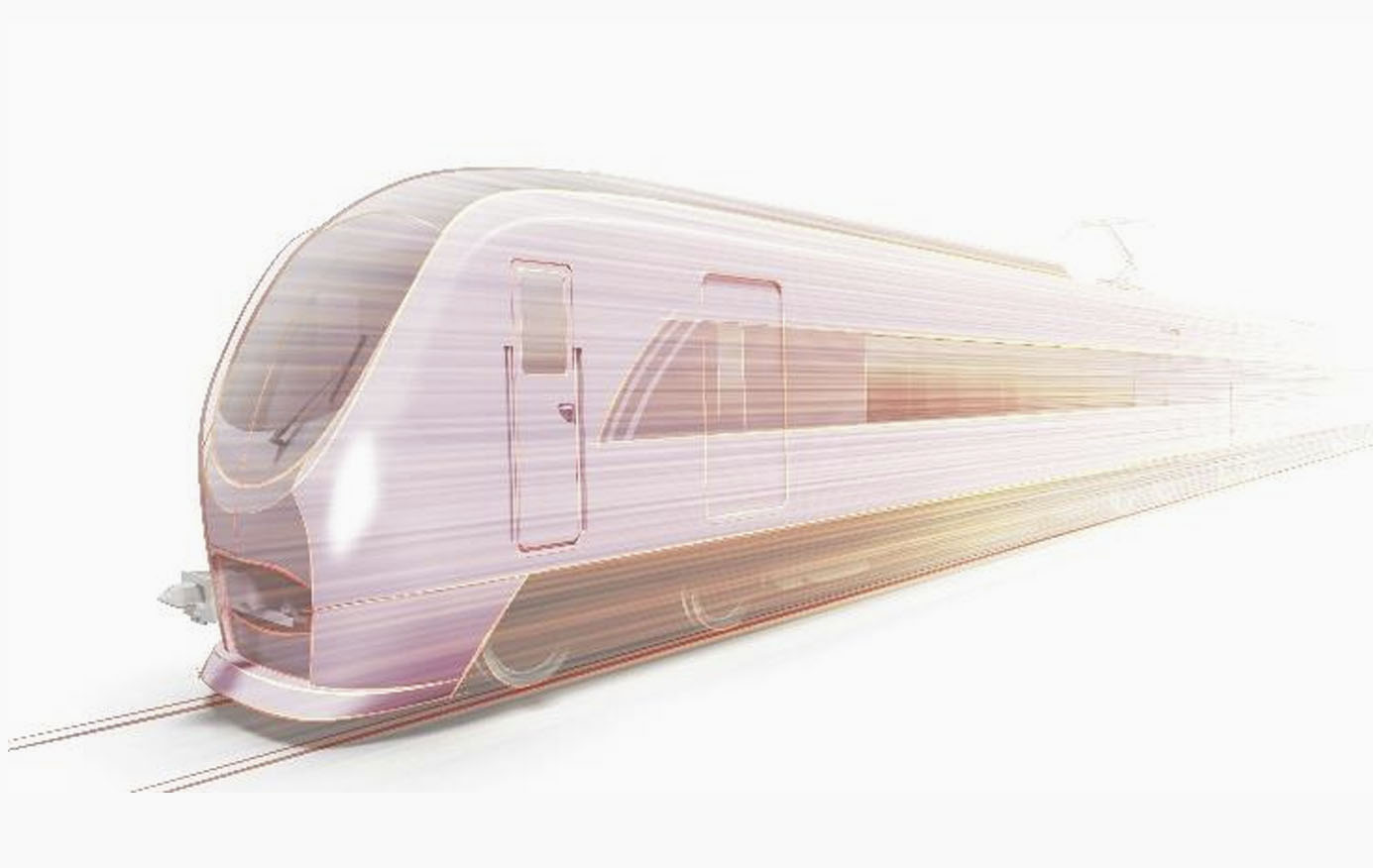 京成電鉄が2028年度に導入予定の新型有料特急車両のイメージ。成田空港と東京スカイツリーを直結し、利便性を高めるデザインが特徴。