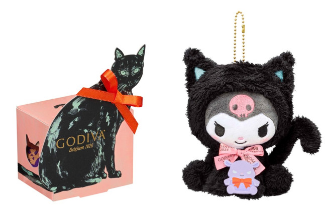 GODIVA 2008年 ハロウィン限定 黒猫 仮装 くま ぬいぐるみ ゴディバ」に“クロミのぬいぐるみ”付きハロウィンコレクション