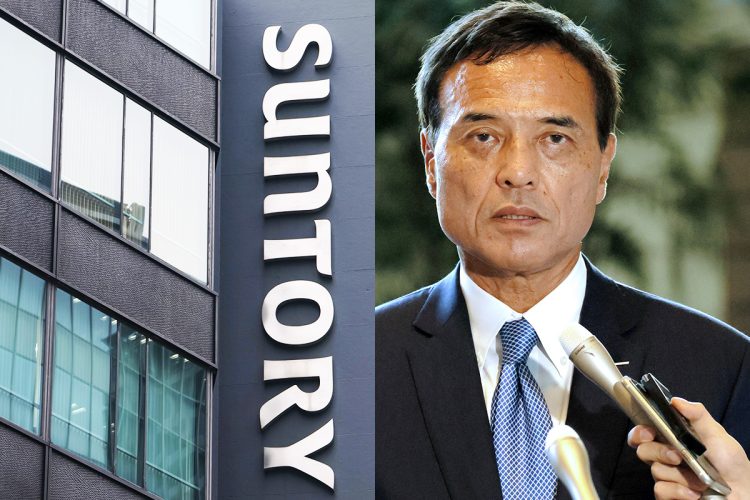 麻薬取締法違反疑惑で辞任を発表したサントリー新浪剛史前会長
