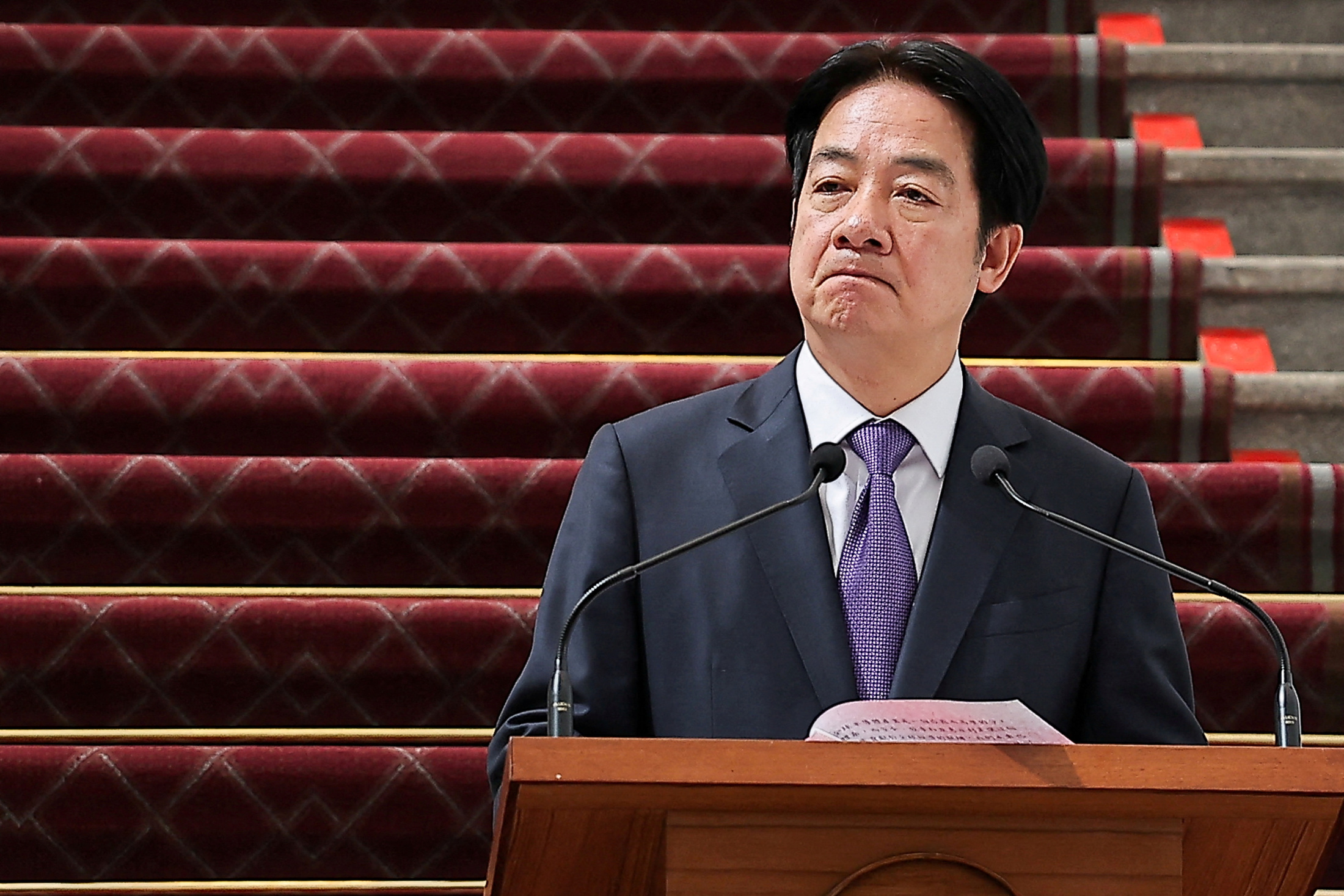 頼清徳台湾総統、中国の抗日戦争勝利記念パレードを背景に強権的体制を非難