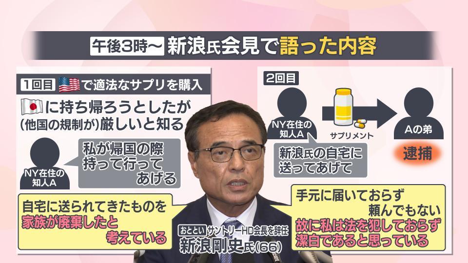 辞任後、経済同友会の代表幹事として記者会見に臨む新浪剛史氏の様子