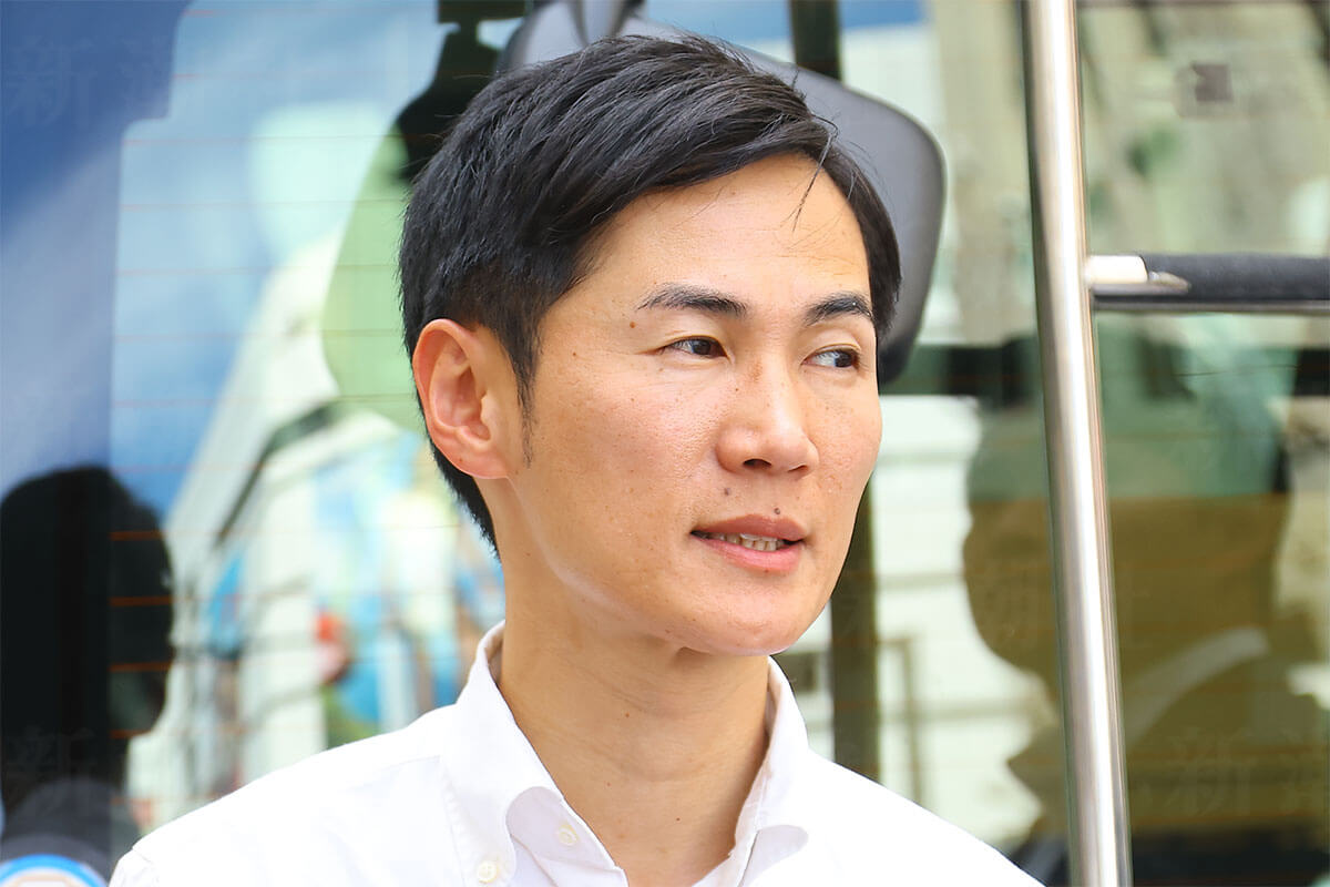 再生の道代表を退任する石丸伸二氏の記者会見風景