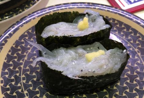 回転寿司の人気メニュー、バニラアイスクリーム
