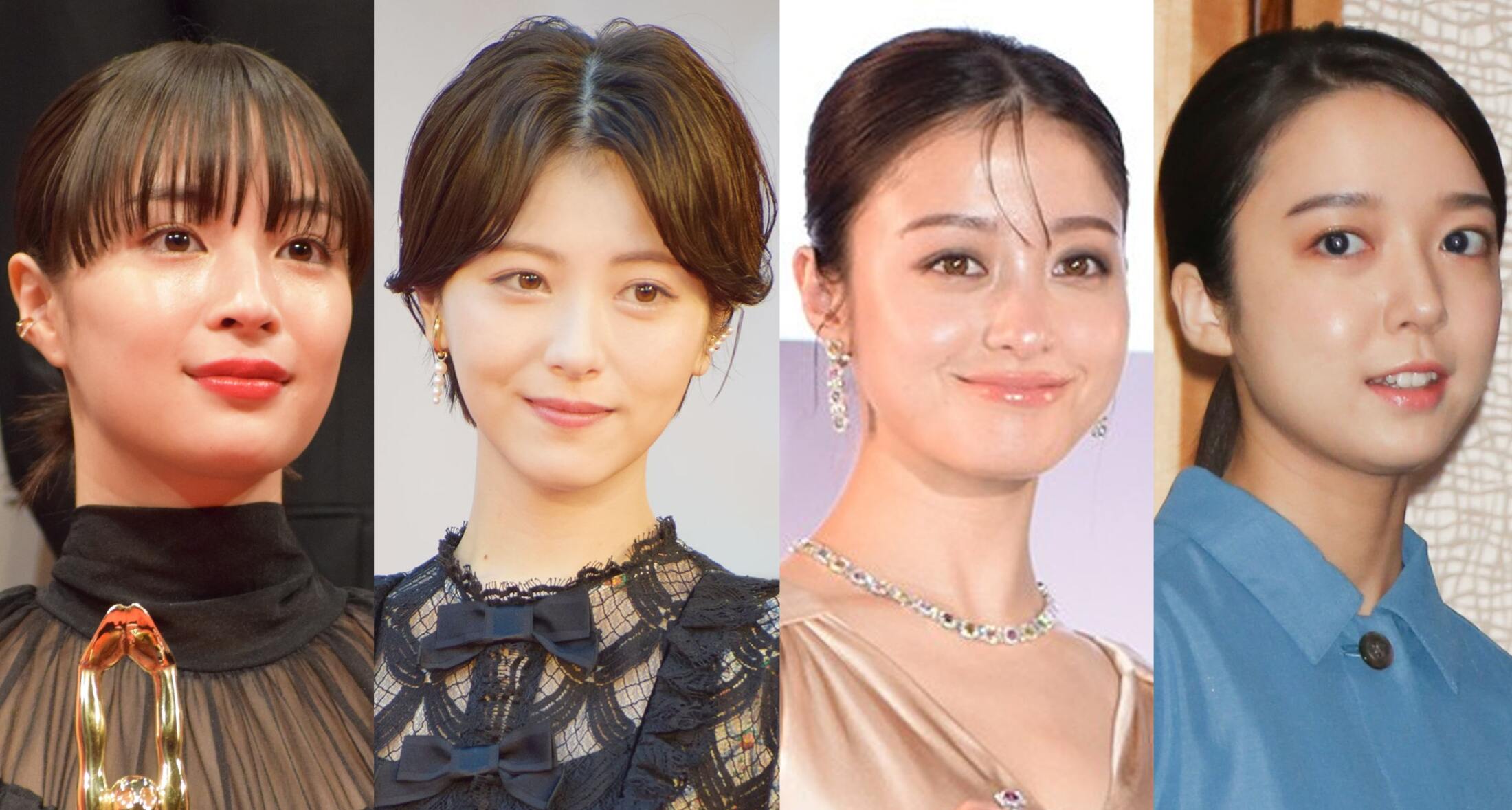 若手人気女優の広瀬すず、浜辺美波、橋本環奈、上白石萌音。意外な酒豪ぶりで話題の女優たち