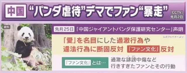 パンダファンによる過激な行為に対して異例の声明を発表する保護研究センター