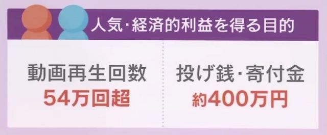 デマ拡散の目的が人気獲得や経済的利益であったことを示唆するイラスト