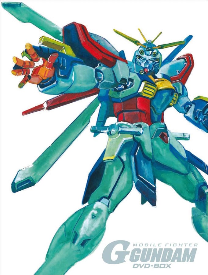 「機動武闘伝Gガンダム」の主役機ゴッドガンダムが描かれたDVDパッケージ。このモビルファイターは、METAL BUILDシリーズでも高い人気を誇る。