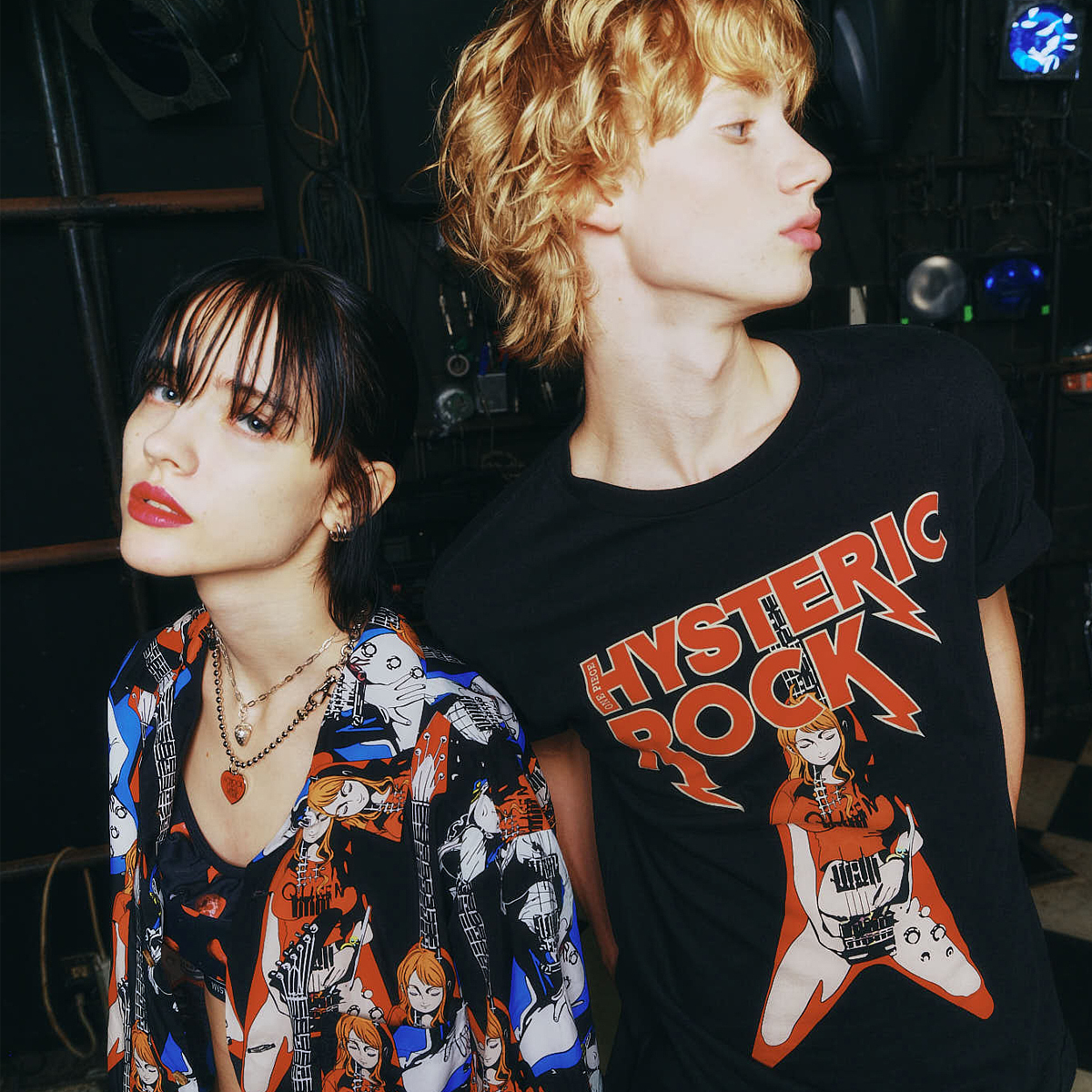 美品【ヒステリックグラマー】WHISKY キャミソールワンピース ヒスガール 黒 GUITAR GIRL ワンピース（ワンピース）｜HYSTERIC GLAMOUR