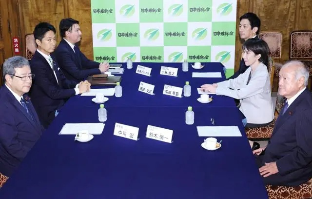 自民・維新連立、あす再協議　維新側、企業・団体献金禁止など求める