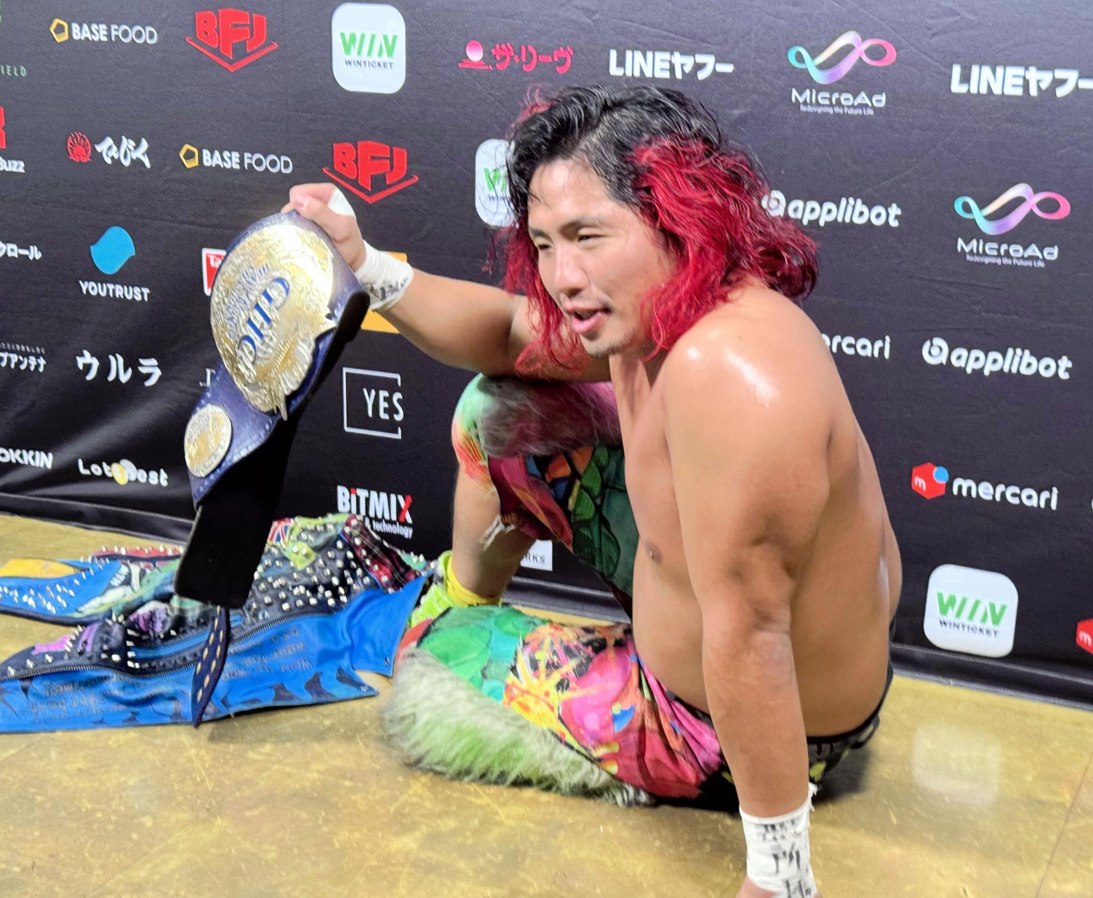 高橋ヒロム 外敵”のGHCJr.王者・高橋ヒロム、ノア生え抜きに完勝で辛辣