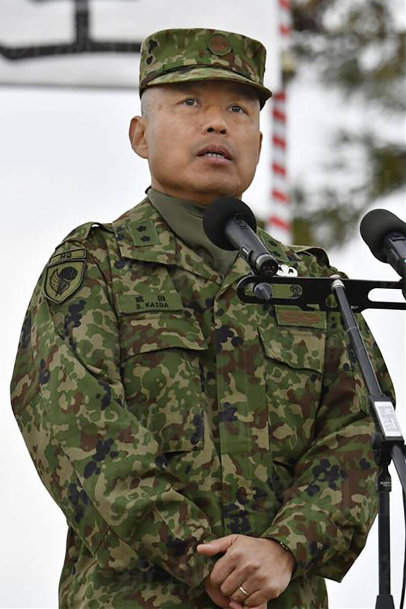「ハカイダー」の異名を持つ陸将・戒田重雄氏。パワハラ疑惑が指摘されている。