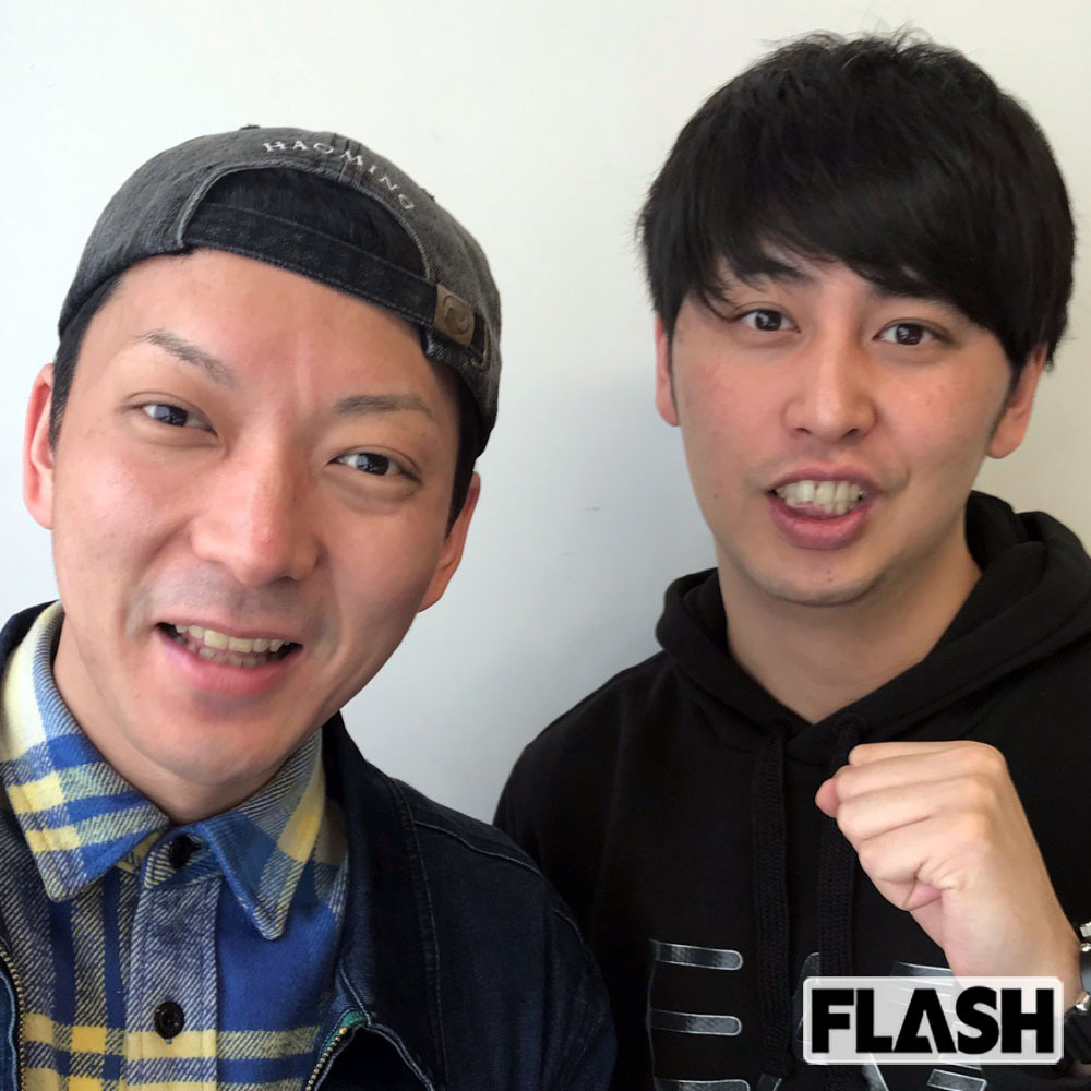 人気お笑いコンビ「ニューヨーク」の嶋佐和也（左）と屋敷裕政（右）。無名時代を乗り越え、今やゴールデン番組でも活躍。