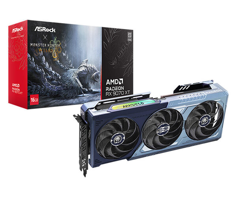 モンハンワイルズ』コラボASRock「Radeon RX 9070 XT」699ドルで