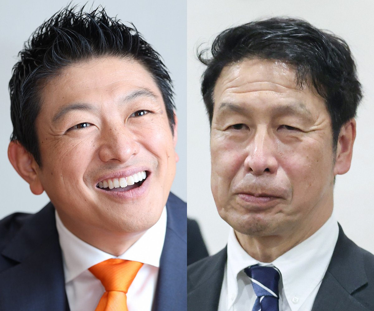 参政党の神谷宗幣代表が宮城・仙台市での街頭演説で国立大学生の就職問題について熱弁を振るう様子