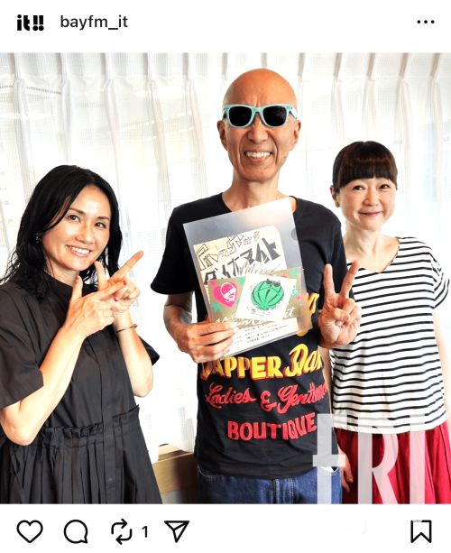山瀬まみさんが子宮体がん手術中に脳梗塞を発症したことを公表したラジオ番組『it!!』の公式インスタグラムのスクリーンショット。長期間の休演が伝えられた。