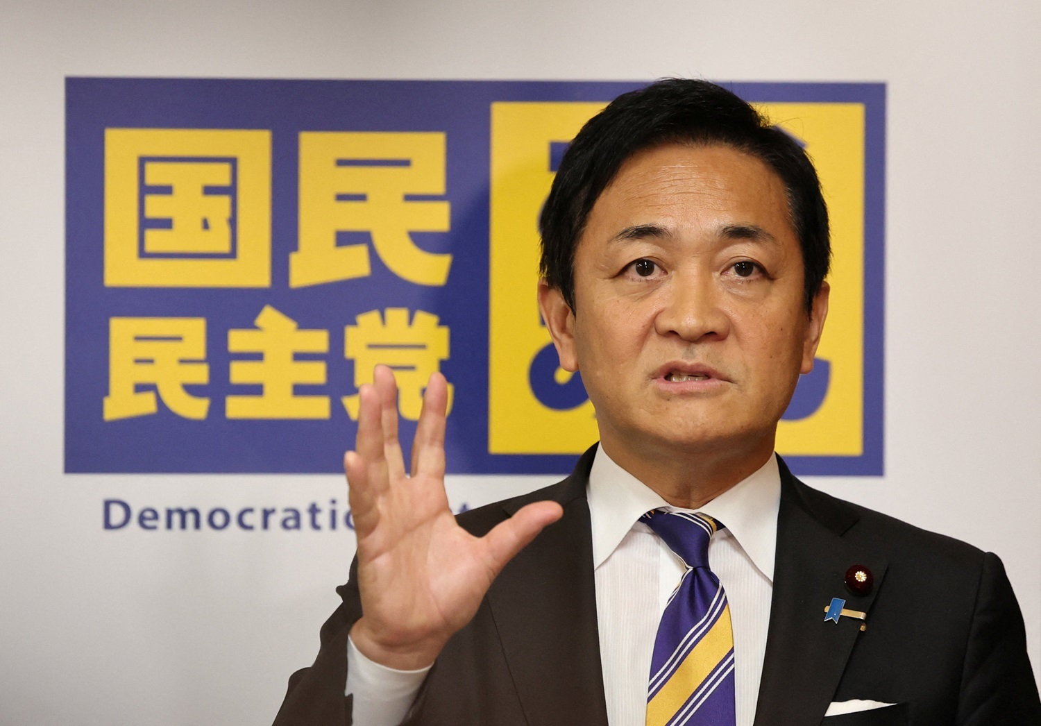 国民民主党の玉木雄一郎代表。次期首相の座を巡る政局の中心人物の一人として注目を集めた。