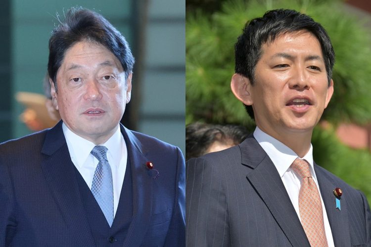 高市首相の積極財政に立ちはだかる「財務省包囲網」:自民党税調人事に潜む攻防 高市首相の積極財政に立ちはだかる財務省の「包囲網」を象徴する小野寺五典氏(左)と小林鷹之氏(右)。