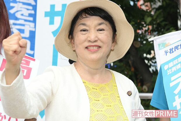 社民党の求心力低下が指摘される中、党首を務める福島瑞穂氏