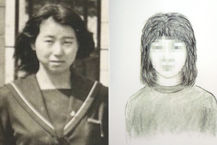 名古屋主婦殺害事件で逮捕された安福久美子容疑者の高校時代の姿と、事件発生当初に公開された警察の似顔絵