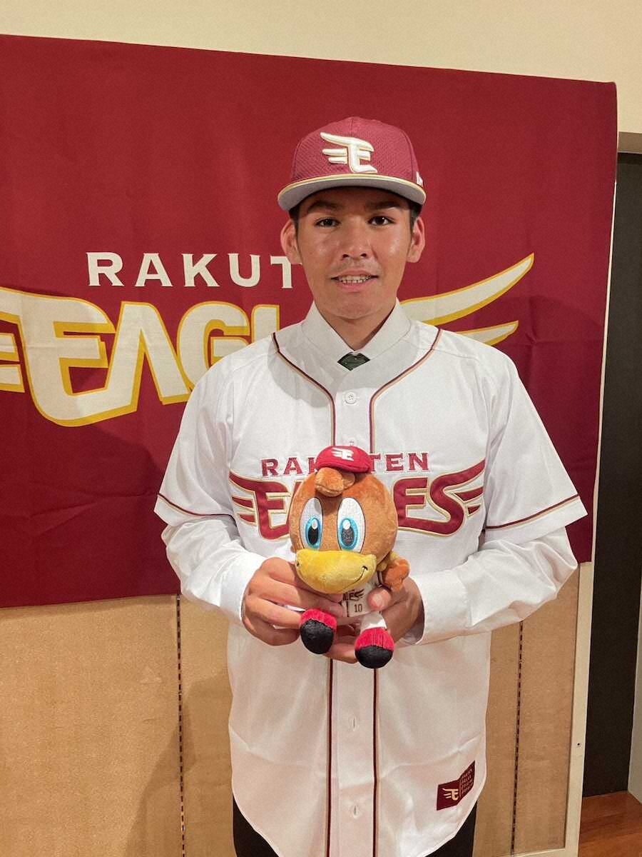 楽天・育成ドラ1・幌村が契約合意「支配下を勝ち取り、将来は盗塁王に」（スポニチアネックス） - Yahoo!ニュース