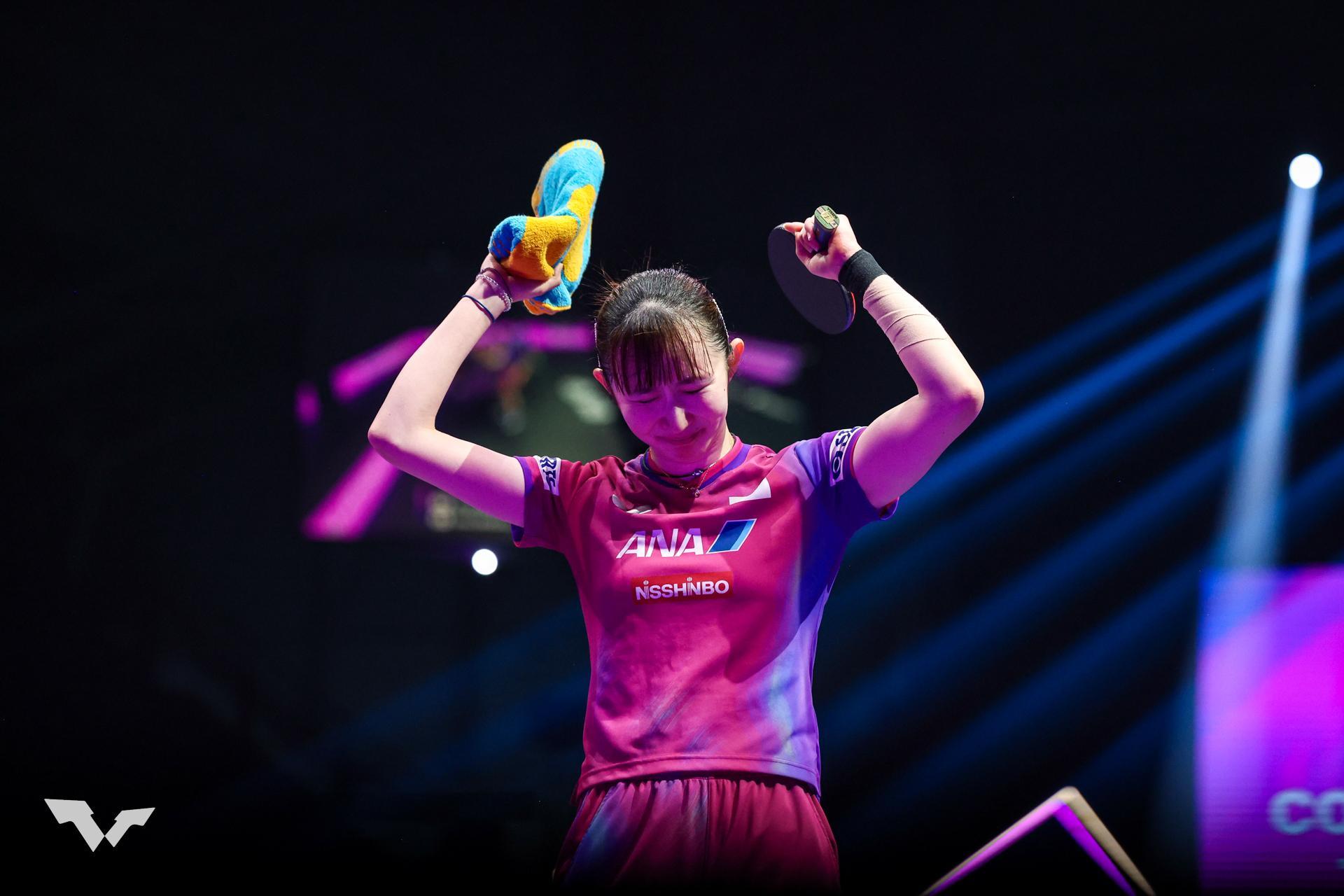 早田ひな 大激戦の末に涙のチャンピオンズ初V!日本頂上決戦で張本美和にリベンジ【卓球 WTTフランクフルト】(テレ東スポーツ)