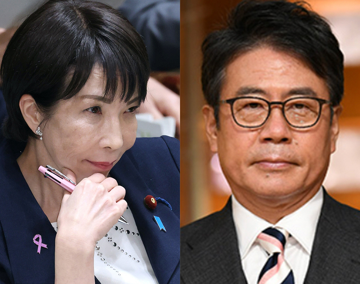 高市早苗首相と大越健介キャスター