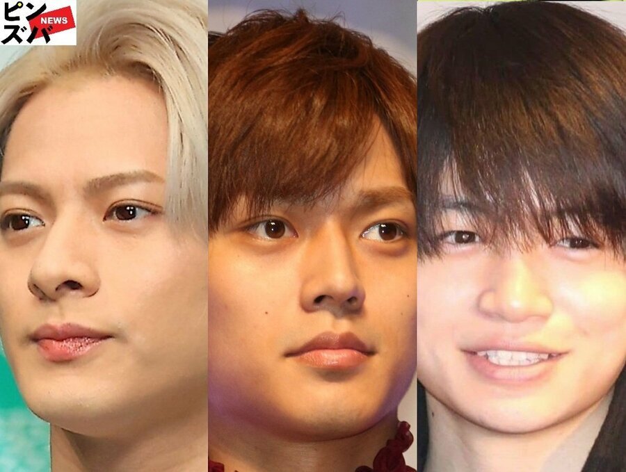 平野紫耀（Number_i）、永瀬廉（King＆Prince）、菊池風磨（timelesz） （C）ピンズバNEWS