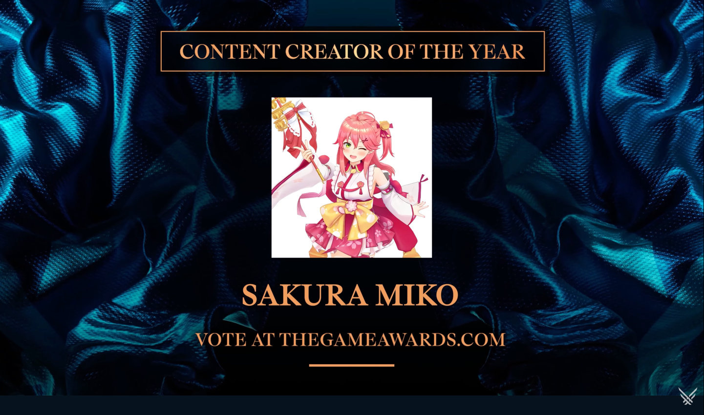 「The Game Awards 2025」コンテンツクリエイターオブザイヤー部門にノミネートされたさくらみこさん