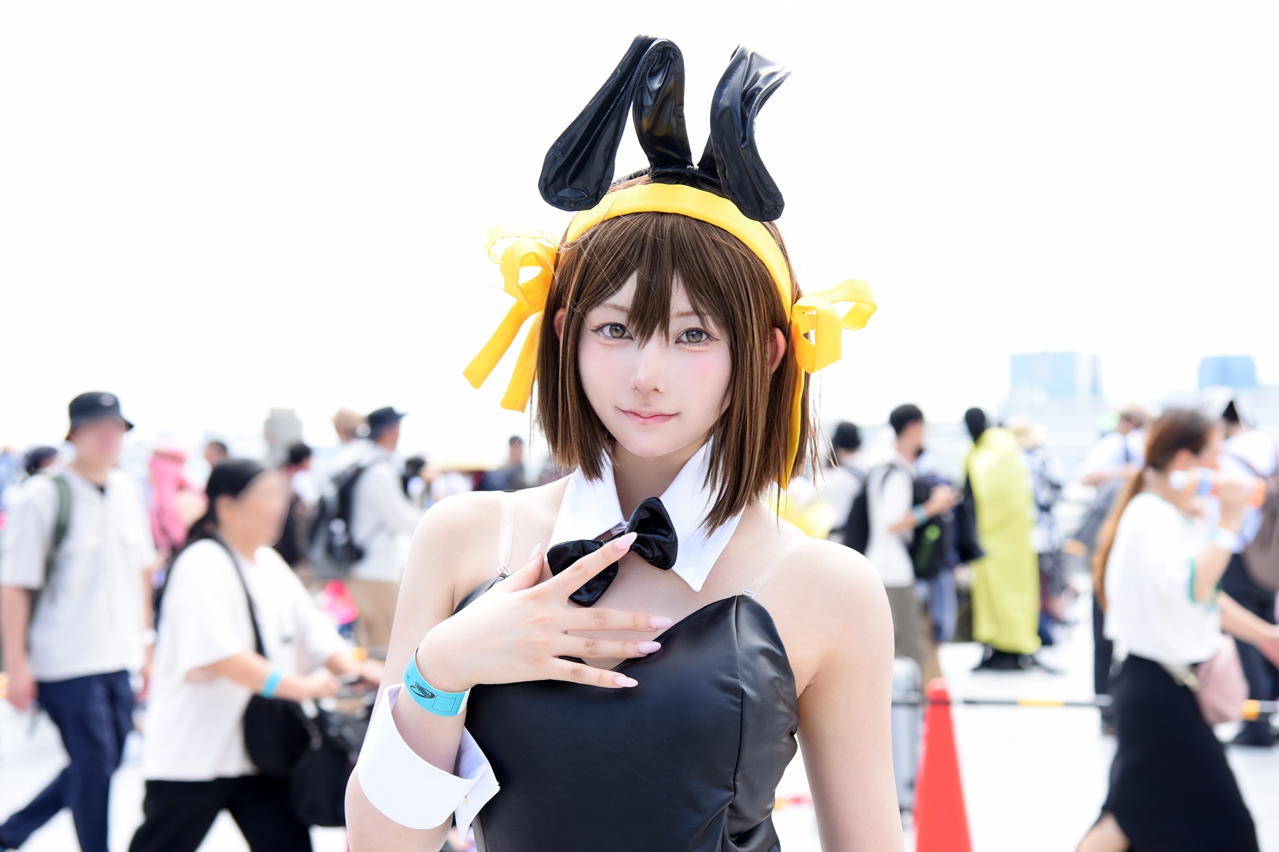 「涼宮ハルヒの憂鬱」涼宮ハルヒのバニーバージョンのコスプレを披露する天雲すまさん