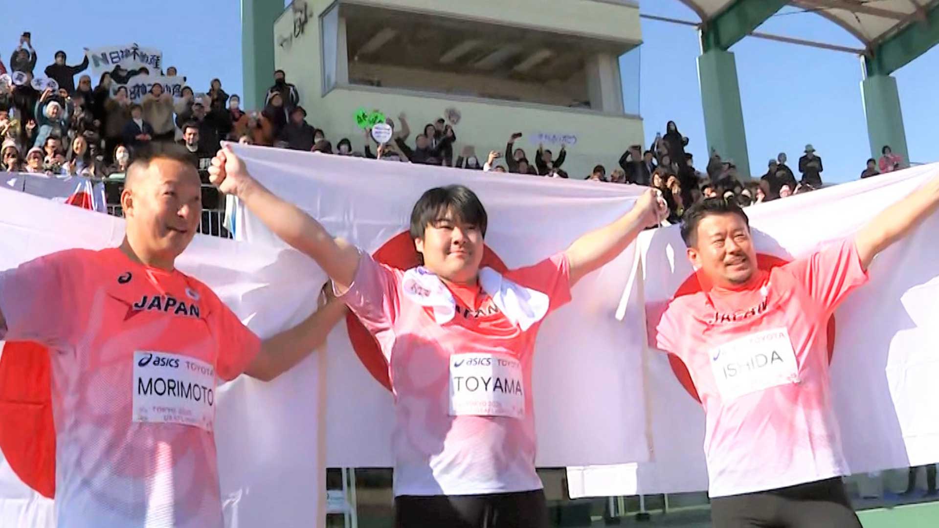 男子ハンマー投で日本勢が表彰台独占の快挙 ! 21歳の遠山莉生が金メダル、森本が銀