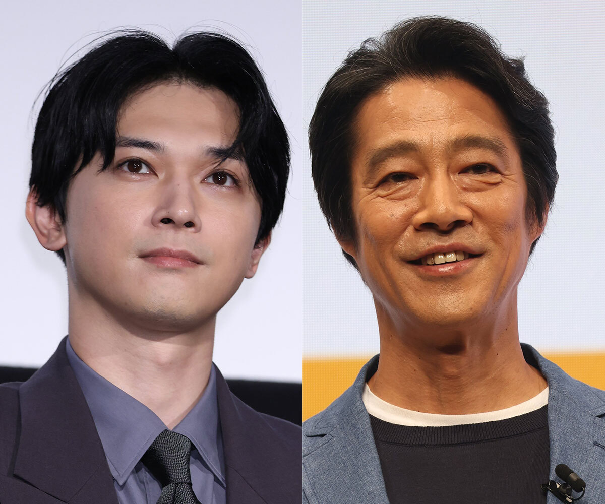 吉沢亮と堤真一（写真：本誌写真部）