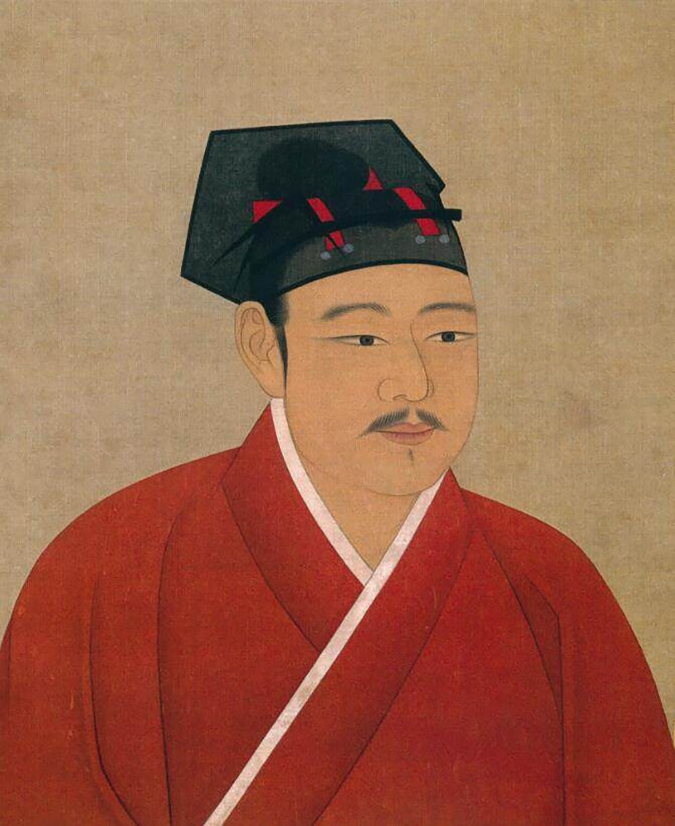 北宋の皇帝、徽宗の肖像画