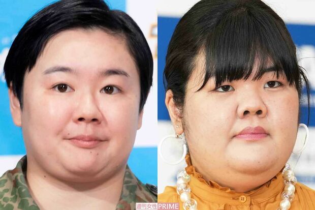 左からやす子、お笑いトリオ「ぼる塾」のあんり