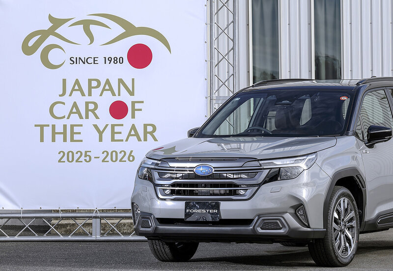 【2025-2026 日本カー・オブ・ザ・イヤー】「今年の一台」はスバル・フォレスターに決定！ 新ハイブリッドが決め手に（レスポンス） - Yahoo!ニュース