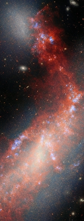 銀河をつなぐ壮大なガスの“橋” ウェッブとハッブルが観測した「NGC 4485」&「NGC 4490」(sorae 宇宙へのポータルサイト)