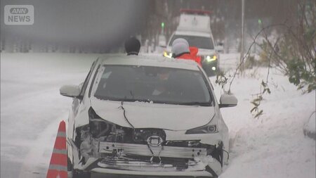 新千歳空港でオーバーラン…滑走路閉鎖“雪の事故”相次ぐ…強烈寒気で真冬の寒さ(テレビ朝日系(ANN))