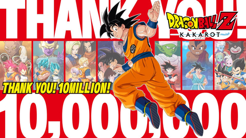 【バラ売りもOK！】ドラゴンボールＺ ドラゴンボールZ KAKAROT」世界累計販売本数1,000万本突破！記念PVや全