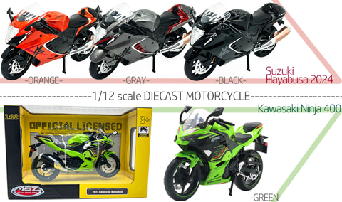 童友社の「ダイキャストモーターサイクル」より「Suzuki Hayabusa 2024