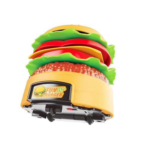 ハンバーガーページ Peanut Charlie Chip ハンバーガーを自由に操縦!? 童友社「R/C Diy Burger」2月下旬発売