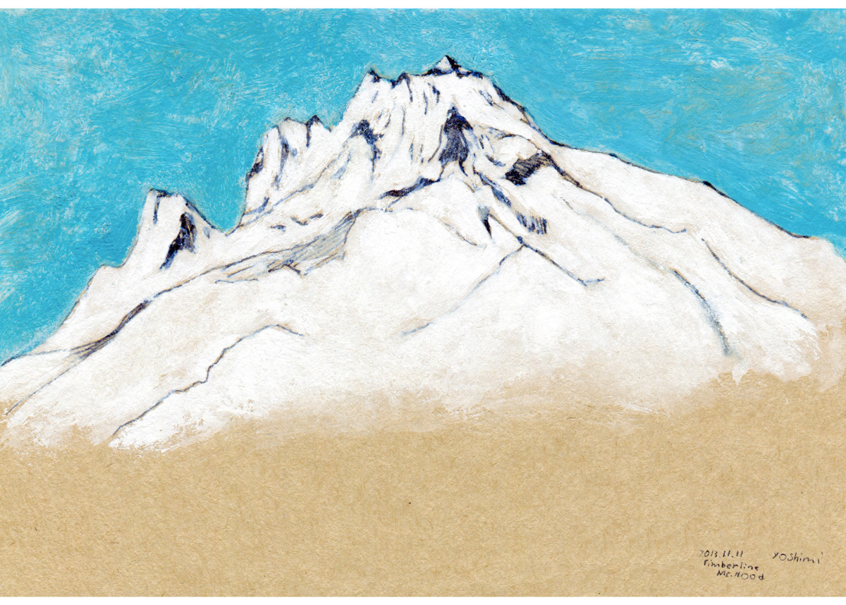 山×スケッチ】スケッチを始めて 山の稜線がもっとよく見えるようになっ