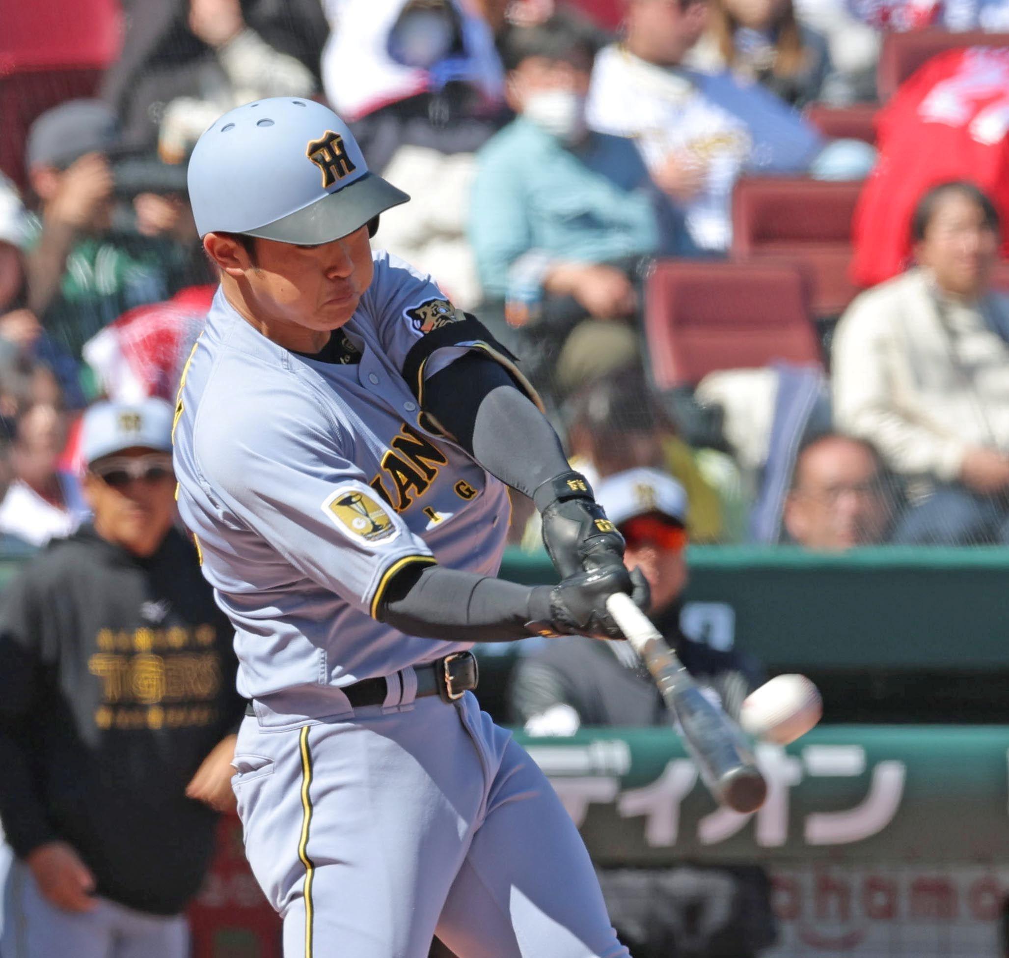  阪神・中川が2号2ラン！開幕左翼へ猛アピール！定位置獲りへ快音